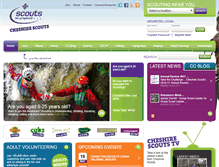 Tablet Screenshot of cheshirescouts.org.uk
